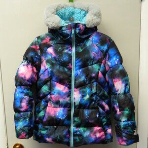 Girls size 14/16 Puffer Winter Coat ZeroXposur Blue Black Pink